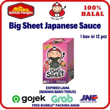 Tao Kae Noi Crispy Seaweed Big Sheet 3.2 gr / Snack Rumput Laut Japanese Sauce