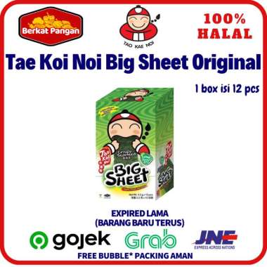 Tao Kae Noi Crispy Seaweed Big Sheet 3.2 gr / Snack Rumput Laut Original