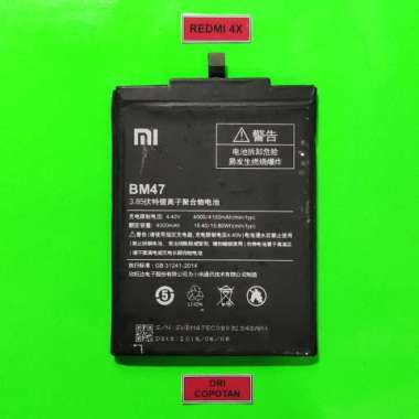 BATERAY BATERAI BATRE REDMI 4X ORIGINAL COPOTAN