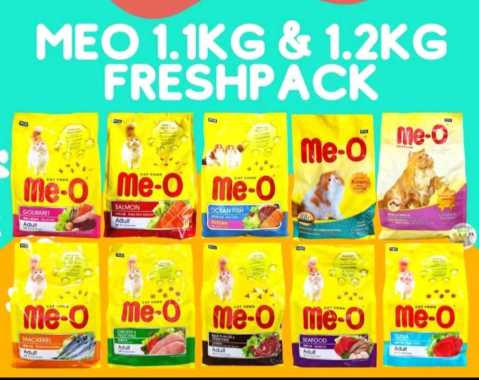 MEO 1.1kg dan 1.2kg freshpack cat food makanan kucing MEO 1.1 KT PERSIA