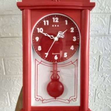jam dinding esa 465 bandul merah