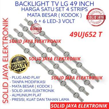 BACKLIGHT TV LED LG 49 INC 49UJ652 49UJ652T 49UJ LAMPU BL 3V 12K KODOK Multicolor