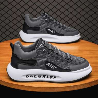 MIVASO Sepatu Sneakers Pira Import GAECRLOF / Sneakers Import CAERLOF Running Shoes 42 GREY
