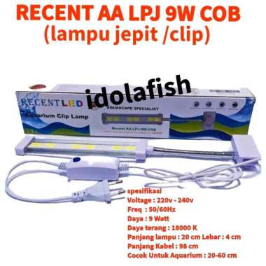 lampu led jepit aquarium aquascape Recent AA-LPJ-9W-COB