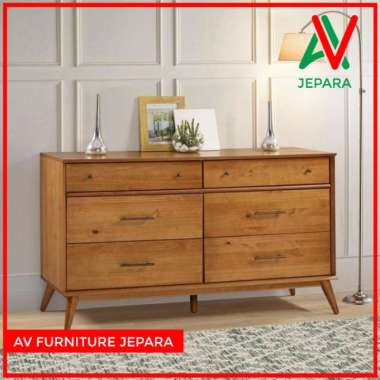 BUFFET LACI MINIMALIS JATI - BUFFET TEMPAT PENYIMPANAN - BUFFET DRAWER