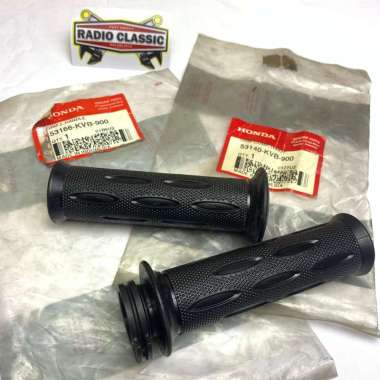 HANDGRIP KIRI KANAN HONDA BEAT KARBU VARIO KARBU SPACY KARBU ORI AHM 53140KVB900 53166KVB900 KANAN K