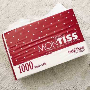 Tissue Montiss 1000 Sheets / Facial Tissue Kiloan Montiss Tisu 2ply 1000 LEMBAR
