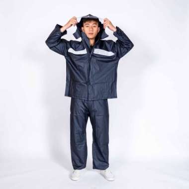 Jas hujan terusan / jas hujan celana / jas hujan karet / GRC - 966 XXXL NAVY
