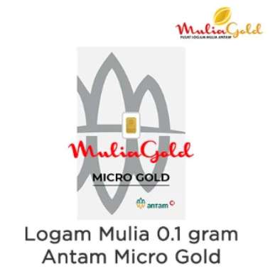 Logam Mulia 0.1 Gram Emas Antam Indonesia Micro Gold