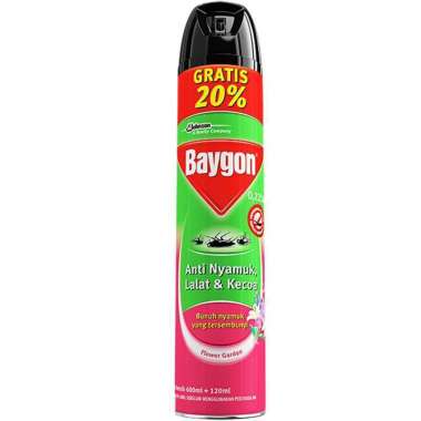 BAYGON Aerosol Flower Garden [600 + 75ml] Flower Garden