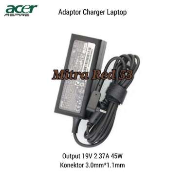 Adaptor Charger Laptop Acer Aspire 3 A315-22-44P7 19V 2.37A 45W Multicolor