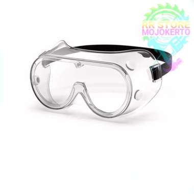 KACAMATA SAFETY BENING / KACAMATA LAS HITAM Bening Karet