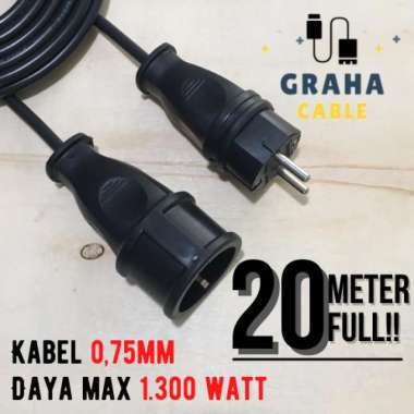 Sambungan Kabel Listrik (Extension) 20 Meter