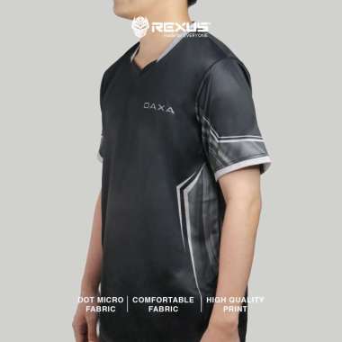 Rexus Official Merchandise Jersey Daxa ukuran XL Hitam