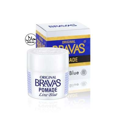 BRAVAS Minyak Rambut Pomade Brilliantene 100% Original Halal Line Blue