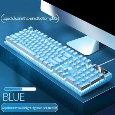 FYPE Gaming Keyboard RGB Cable Light K500 Mechanical Hand K500 Biru Saja