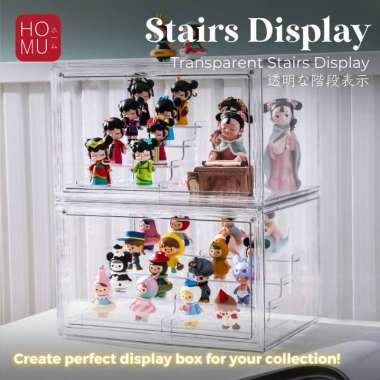 HOMU Stairs Display Transparent Acrylic Action Figure Stand 4 Susun