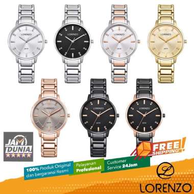 JAM TANGAN LORENZO 7118L JAM LORENZO 7118 L JAM LORENZO ORIGINAL JAM TANGAN ANALOG JAM TANGAN WANITA