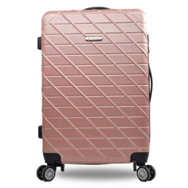 Tas Koper Hardcase Fiber Polo City size 24 inch - 1001 Rose Gold