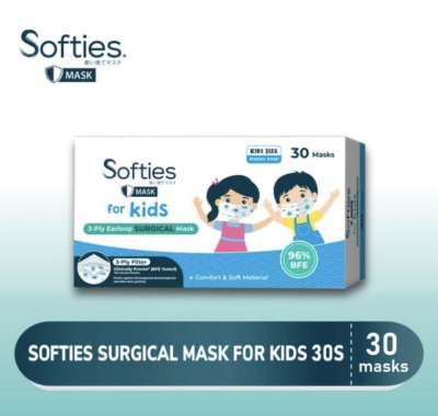Masker Softies Surgical Kids Mask 30 Motif Masker Medis SURGICAL KIDS BOX