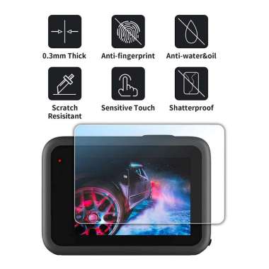 KingMa Tempered Glass 3in1 for GoPro Hero 12 / 11 / 10 / 9 Black Screen Protector Anti Gores HD HERO