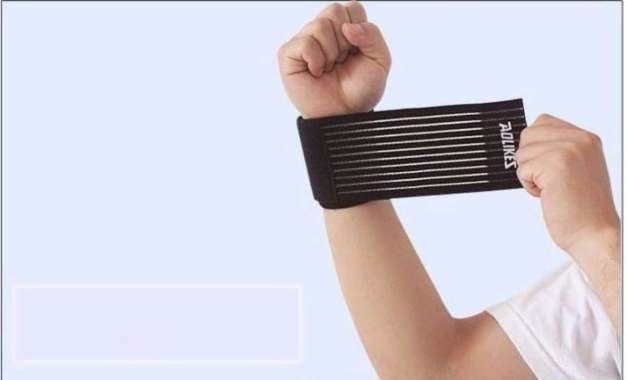 GST Wrist Support Bandage Wound Deker Pergelangan Tangan Wrist Wrap Aolike Hitam Hitam