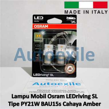 Osram LEDriving Standard S25 PY21 PY21W Yellow - Lampu Sein LED Kuning Mobil