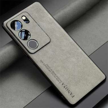 CASING VARIAN VIVO V29E 5G CASE VIVO V29E 5G SOFTCASE LEATHER VIVO V29E 5G Grey