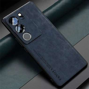CASING VARIAN VIVO V29E 5G CASE VIVO V29E 5G SOFTCASE LEATHER VIVO V29E 5G Biru