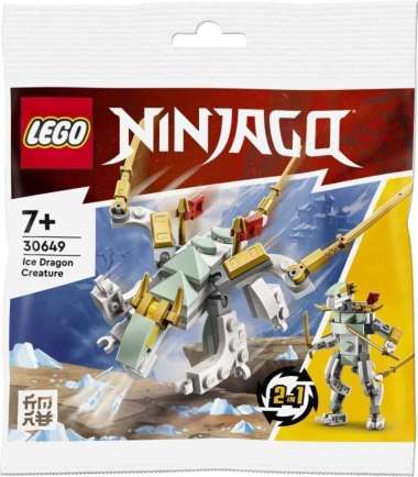 LEGO Ninjago - 30649 Ice Dragon Creature Polybag Set 2 in 1 Building Kid Toys Spinjitzu Ninja Mech T