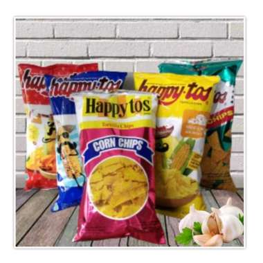 Happytos Tortilla Chips Snack Cemilan Keripik merah