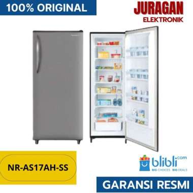 Kulkas 1 Pintu Panasonic NR-AS17AH-SS Freezer Double Compressor