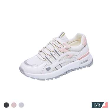 LVR LV0239 Sepatu Sneakers Wanita Sporty Wanita Motif Garis Necap Revela 37 PINK
