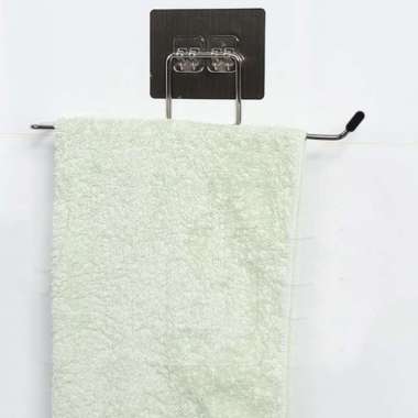 Gantungan Tempat Tisu Towel Rack Stainless Steel - Tempat tisu / handuk / kain lap gantung