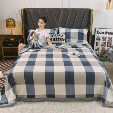 Selimut Dewasa Bulu Halus 140x190 Motif Keren Terlaris Termurah Asriyasashii Berkualitas KOTAK 140