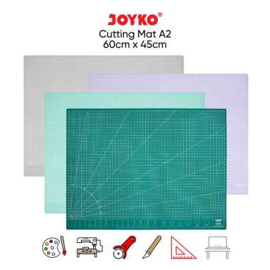 JOYKO Cutting Mat Alas Potong Ukuran A2 CM-A2 Pastel Grey