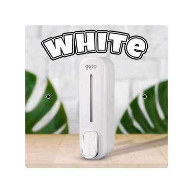Goto Chisty Soap Dispenser Tempat Wadah Sabun Cair Tempel Dinding WHITE
