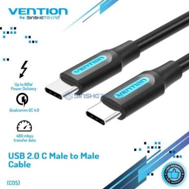 Vention COS 2 METER Kabel USB Type-C to Type-C PD 3A Fast Charging