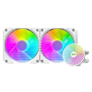 AIO Watercooling Darkflash Radiant DC 240 ARGB Liquid CPU Cooler Black Putih