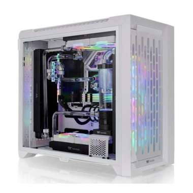 Thermaltake CTE C750 TG ARGB Full Tower Chassis White Black PC Casing Putih
