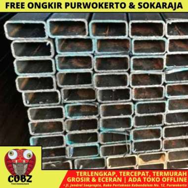 1.3 MM X 2 CM X 4 CM X 6 M / NM BESI STALL HOLLOW PIPA KOTAK FULL SNI