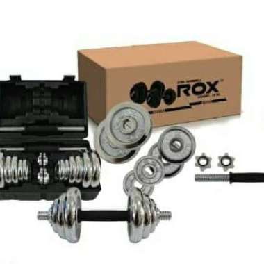 barbel dumbel set steel.chrome 20 kg