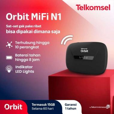 ORBIT MIFI N1 Modem Mifi Wifi Telkomsel 4G LTE Router Unlock All Operator