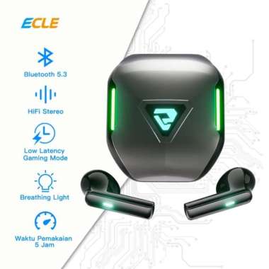 ECLE TWS Gaming Bluetooth Headset HiFi Super Bass Wireless Earphone