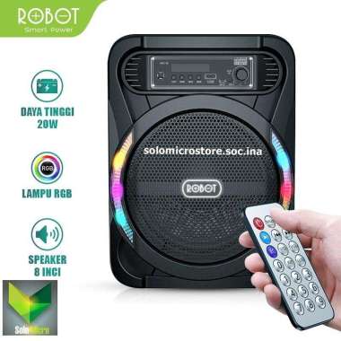 Robot RB450 20W Speaker Bluetooth Wireless RGB Light & Mikrofon Mic