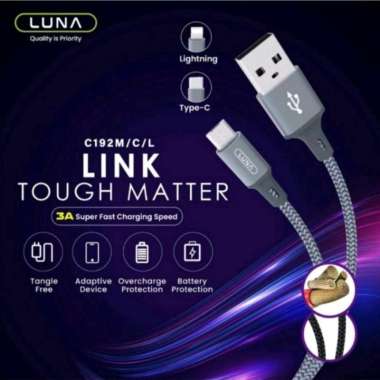 C192M LUNA Kabel Data Luna Micro 2.4A Fast Charging MICRO