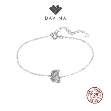 DAVINA Ladies Charlotte Bracelet Sterling Silver 925 - Gelang Wanita Perak S925 Kupu Kupu gelang sil