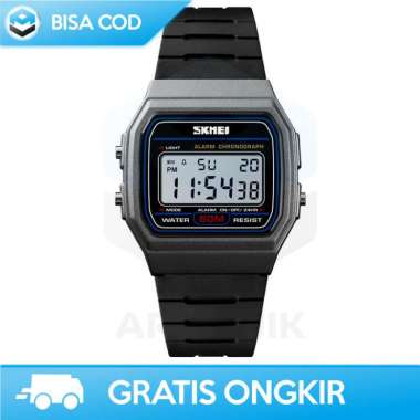 Promo JAM TANGAN KOTAK PRIA DIGITAL SKMEI 1412 ORIGINAL ANTI AIR