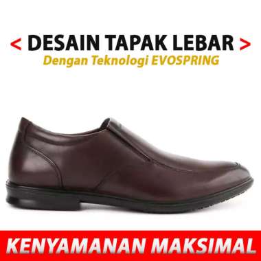 OM17 SEPATU PRIA FORMAL OBERMAIN ORIGINAL PANTOFEL SLIP ON KULIT COKLAT BROWN