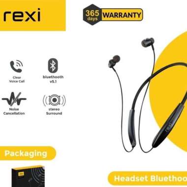 REXI WA02 EARPHONE WIRELESS NECKBAND HEADSET BLUETOOTH